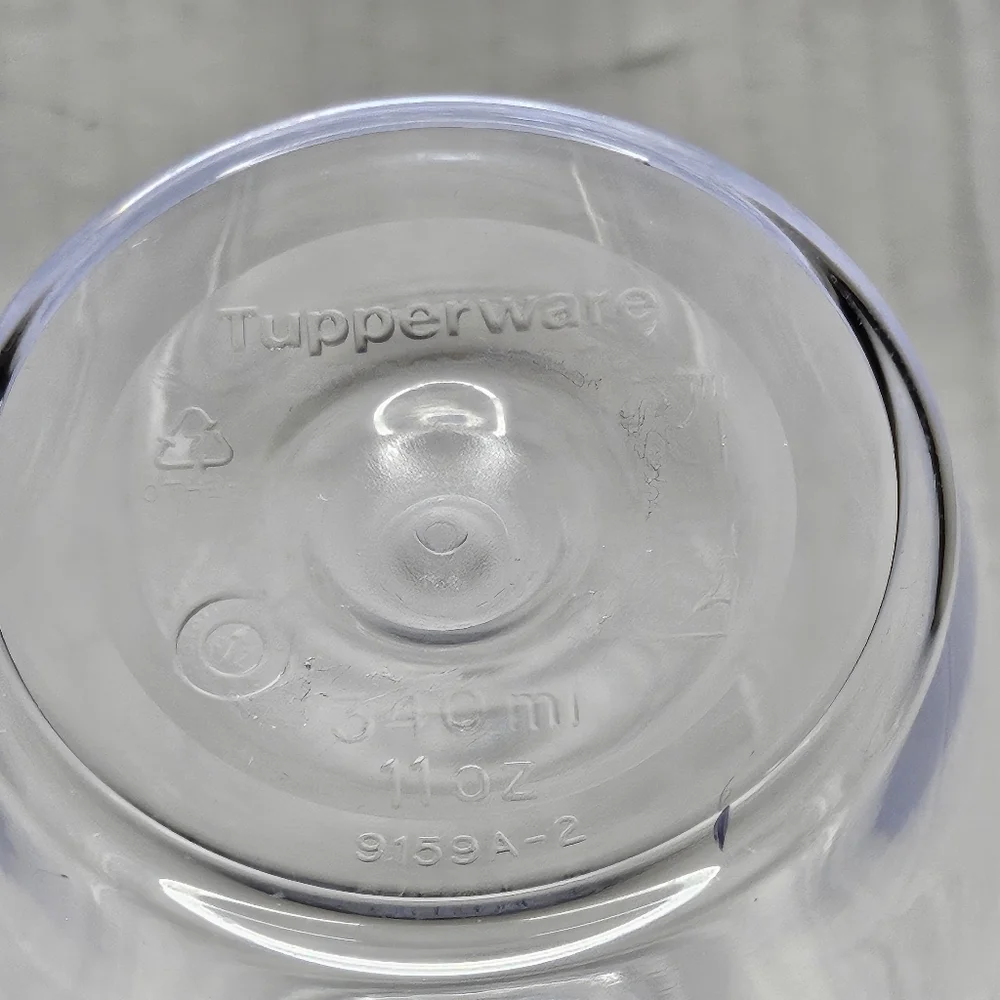 Tupperware Tilt N Serve Dispensers Clear Set 2 Dressing Oil Vinegar 11 oz 340 ml